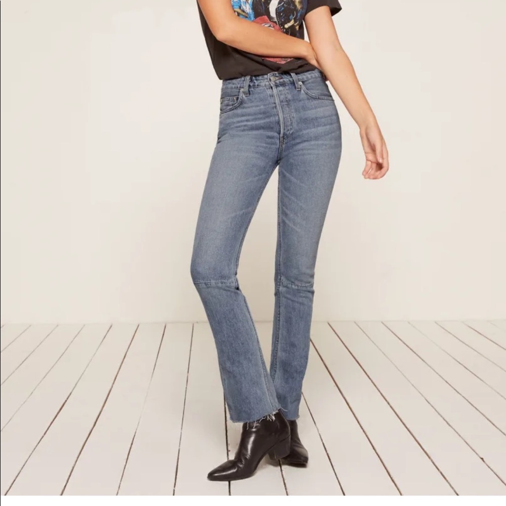 Reformation Petite Brooke High Straight Jeans